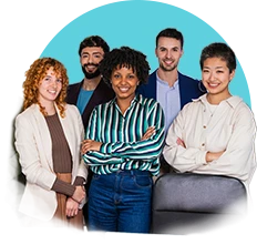 5 people smiling